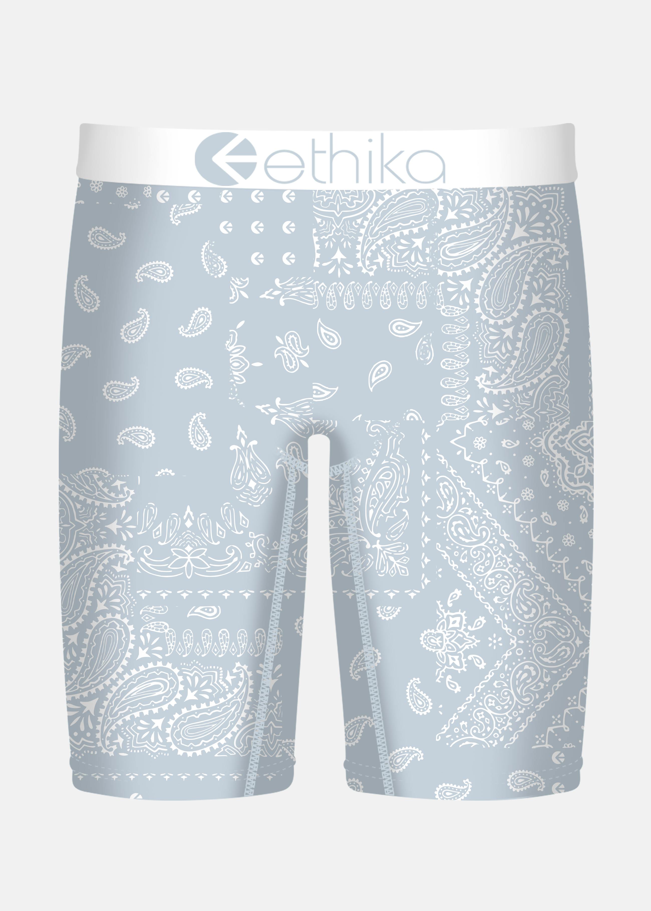 (取寄) エシカ メンズ アイス ペイズリー ethika men Ice Paisley White/Blue MENS STAPLE Ice Paisley | Ethika | With You Everywhere
